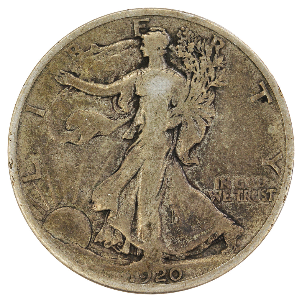 1920 D USA Half Dollar VG-F (VG10) $
