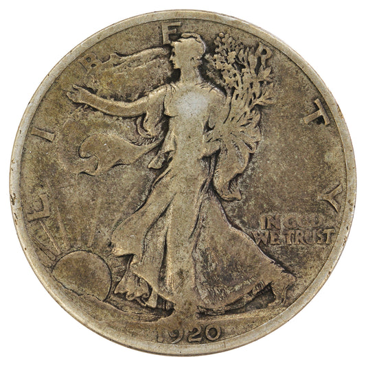 1920 D USA Half Dollar VG-F (VG10) $