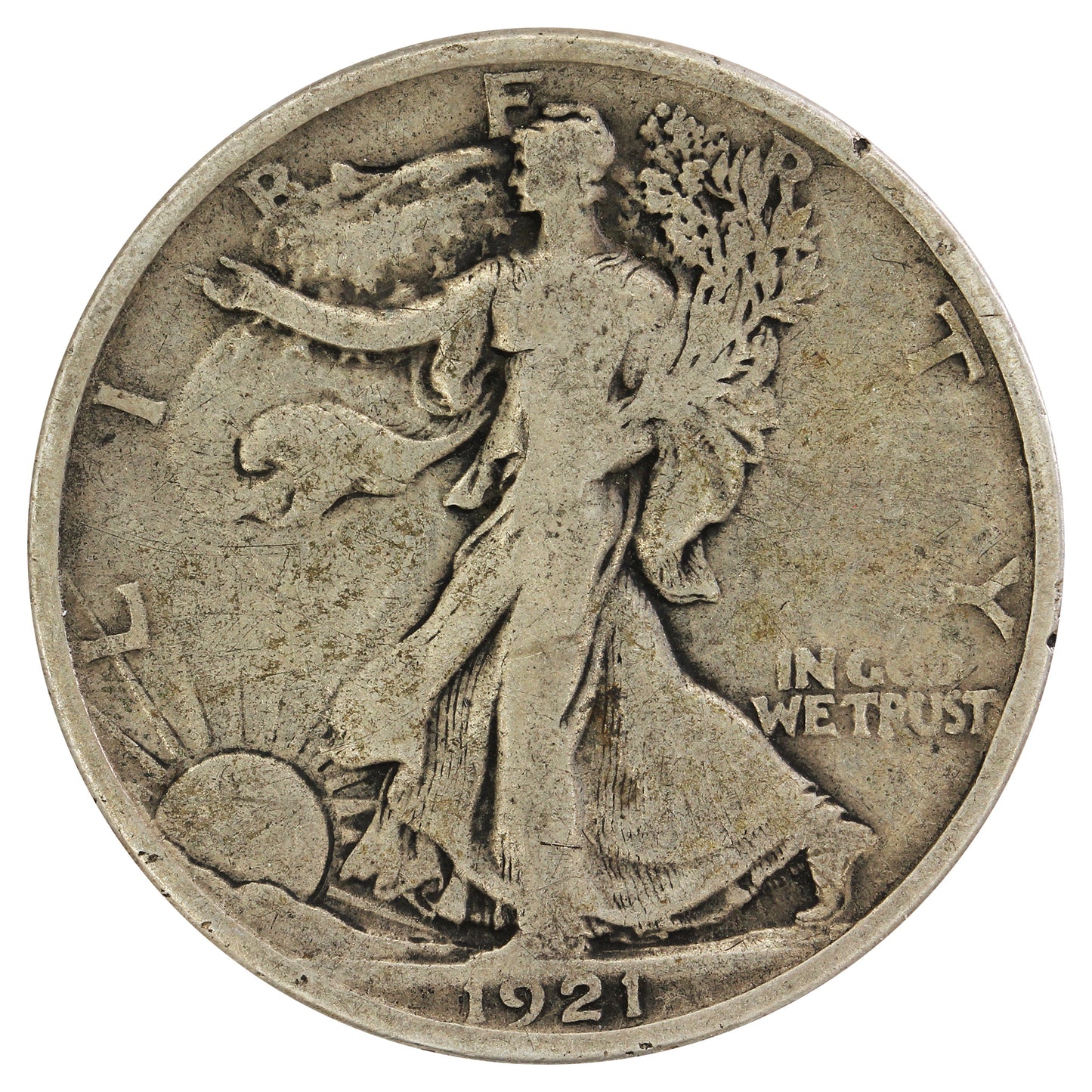 1921 USA Half Dollar Very Good (VG8) $