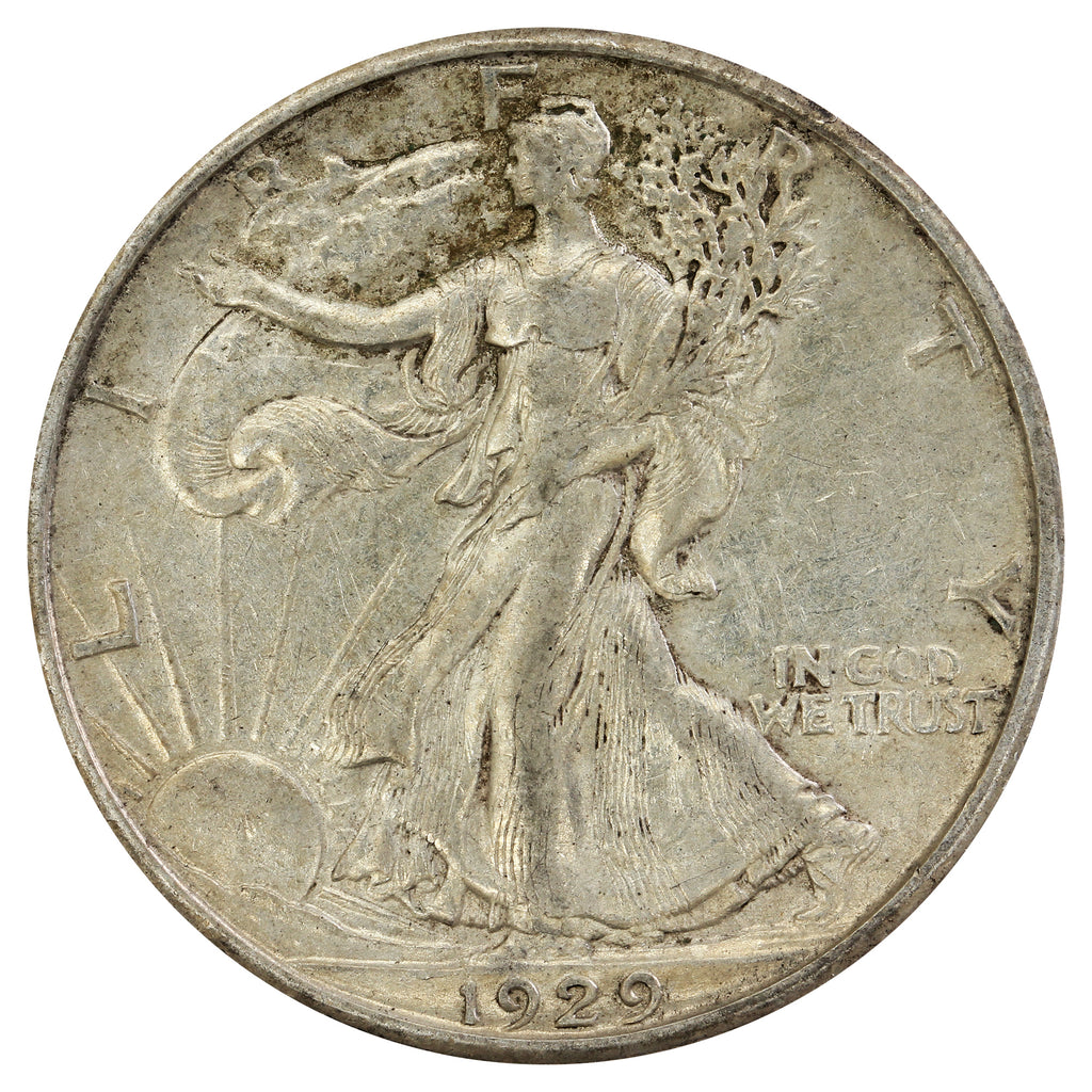 1929 D USA Half Dollar Extra Fine (EF40) $