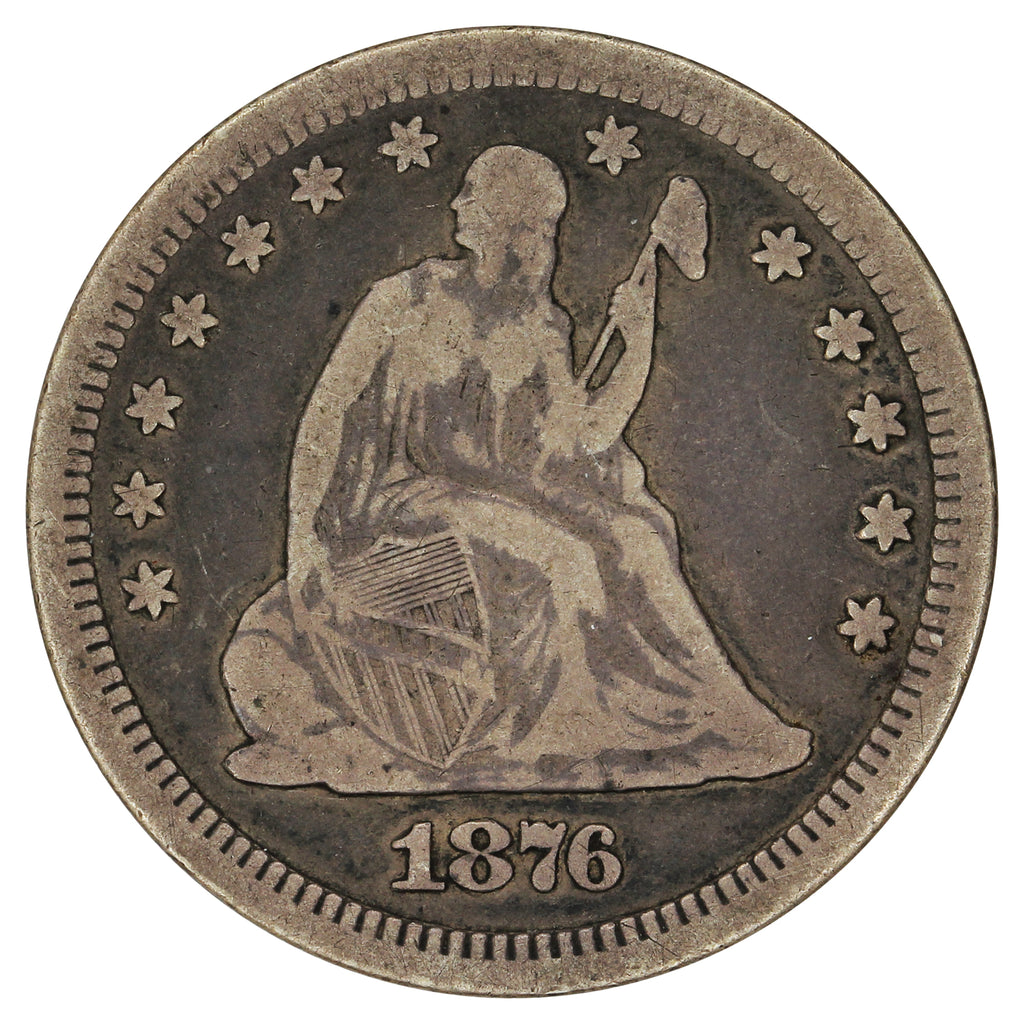1876 CC USA Quarter Very Fine (VF20) $