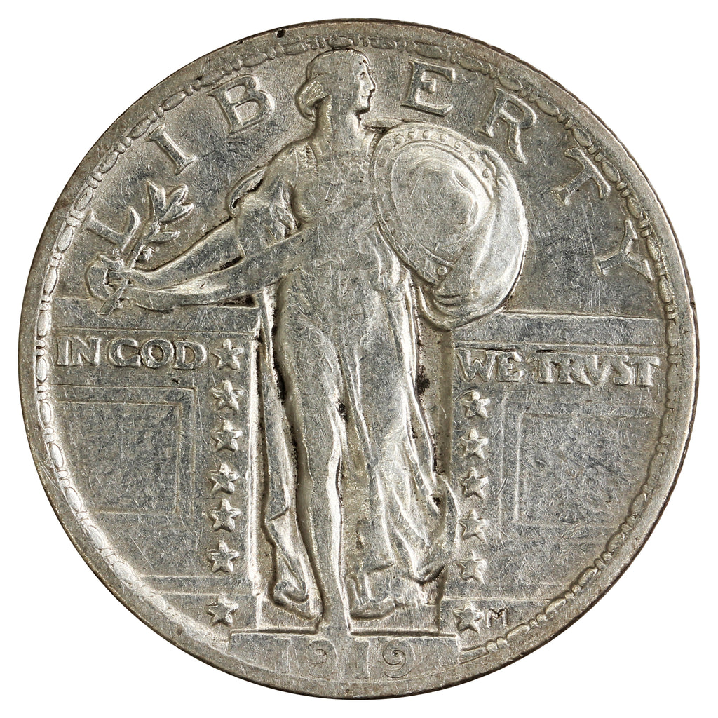 1919 USA Quarter EF-AU (EF45) $