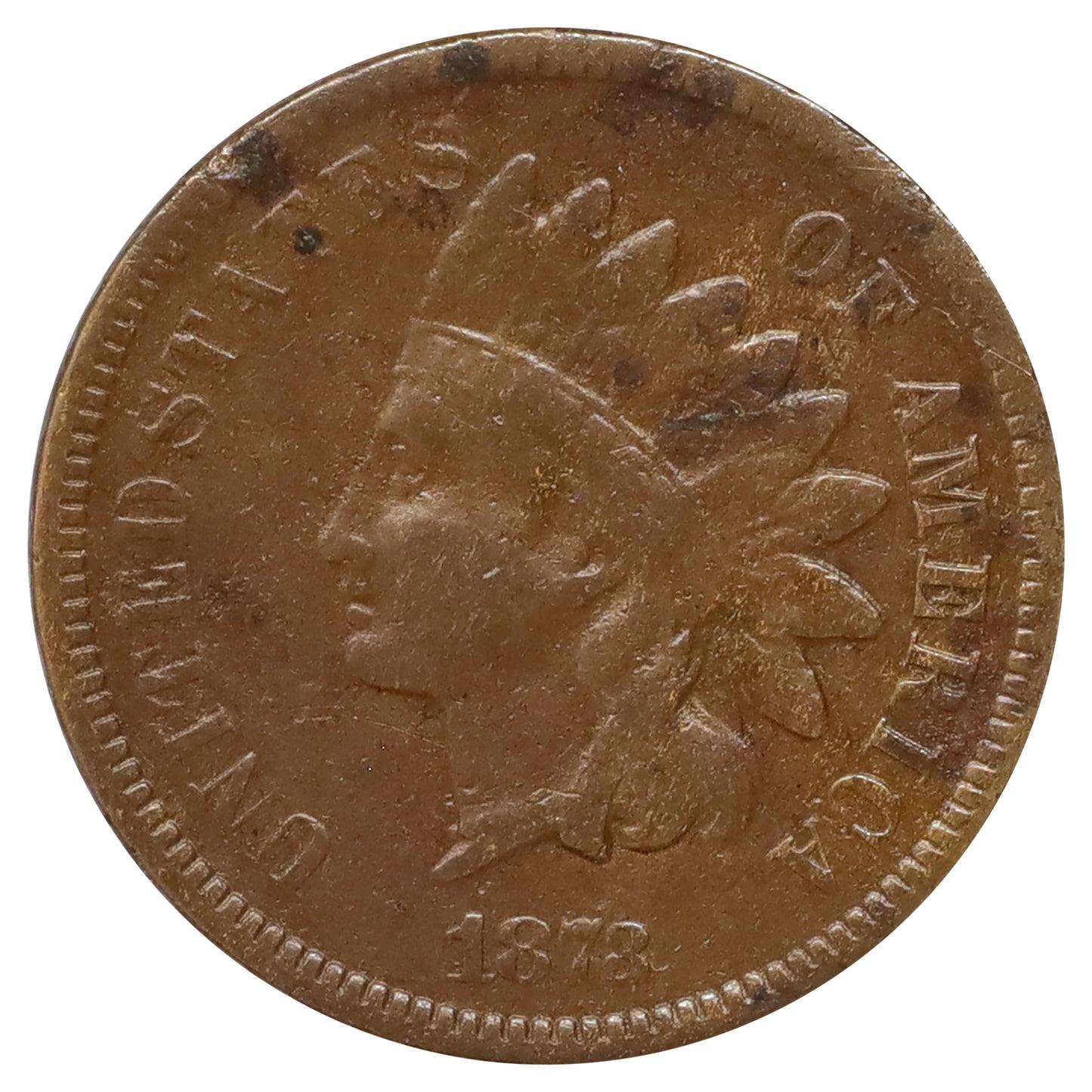 1873 Closed 3 USA Cent VG-F (VG10) $
