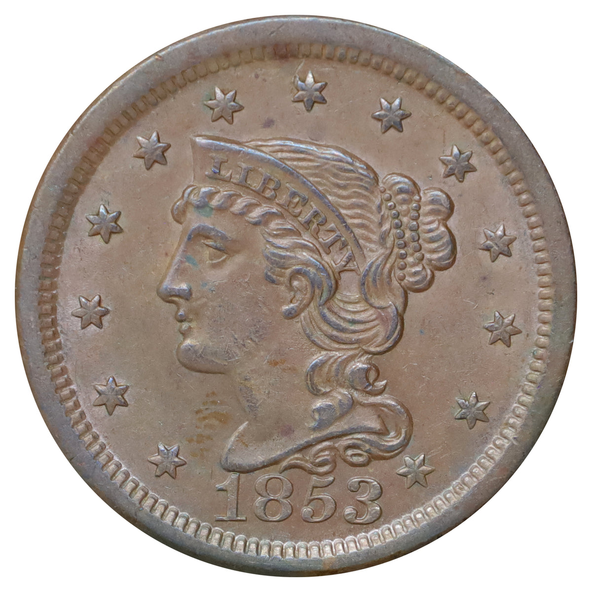 1853 USA Cent UNC+ (MS62) $