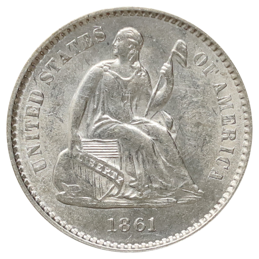 1861 USA Half Dime UNC+ (MS62) $