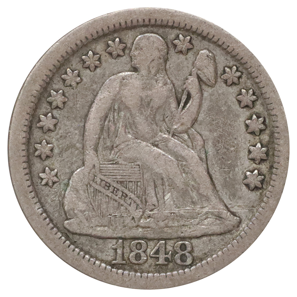 1848 USA Dime Very Fine (VF20) $