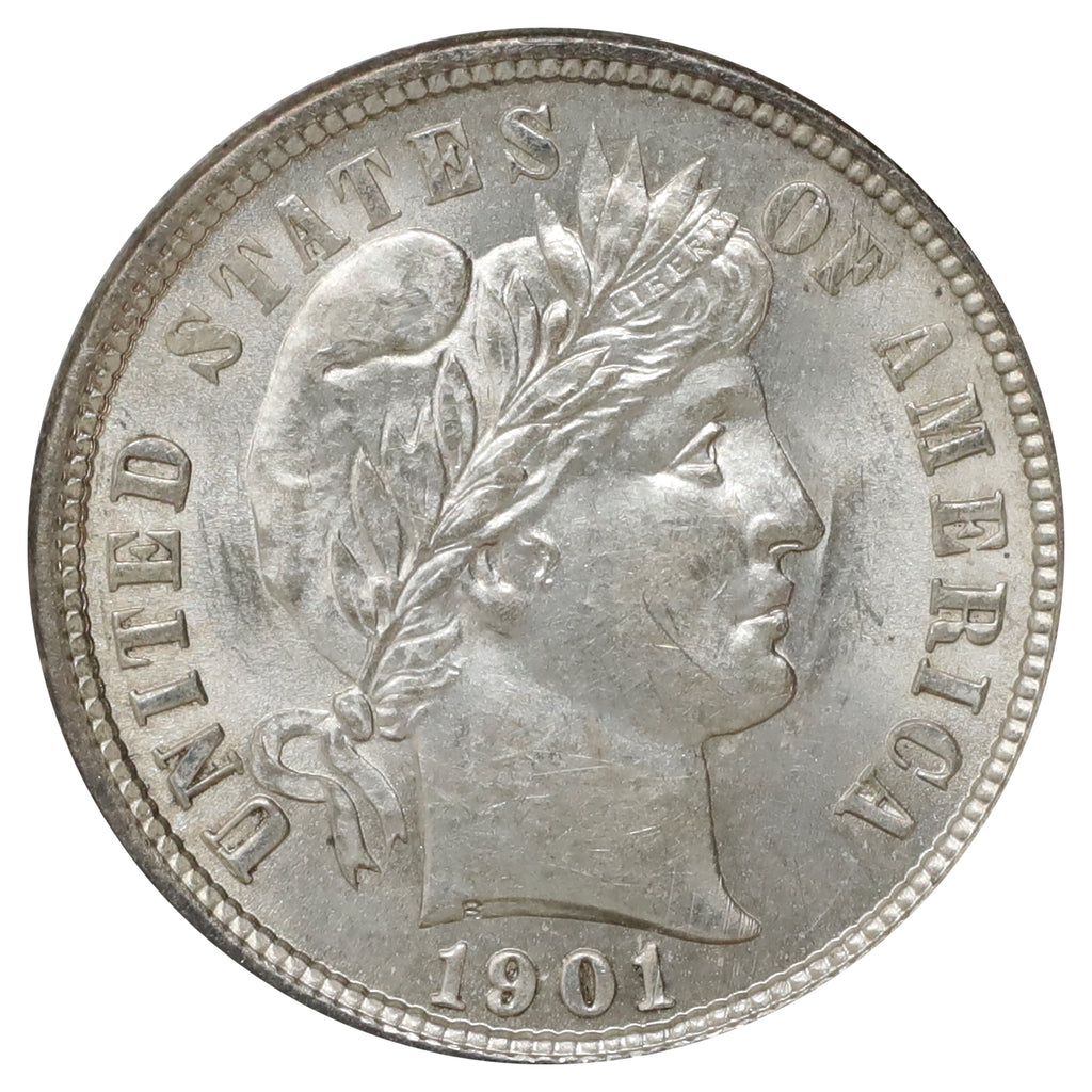 1901 USA Dime UNC+ (MS62) $
