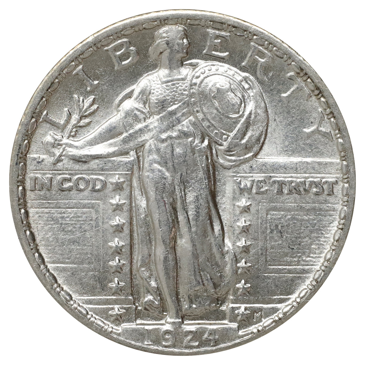 1924 USA Quarter UNC+ (MS62) $