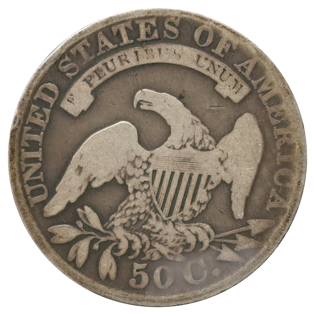 1829 Large Letters USA Half Dollar G-VG (G6) $