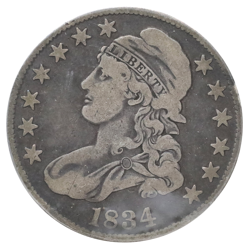 1834 Large Date Small Letters USA Half Dollar Very Fine (VF20) $