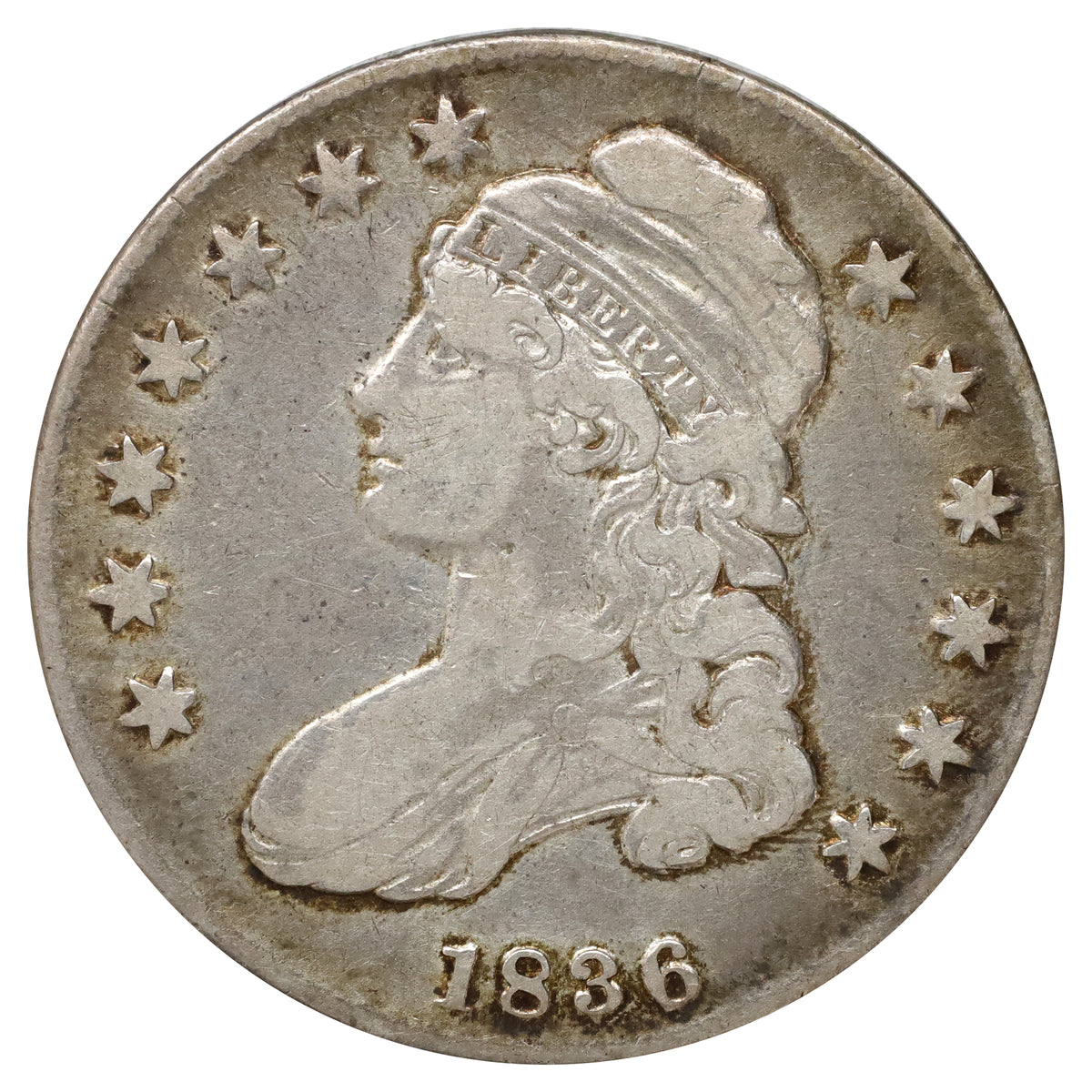 1836 USA Half Dollar Extra Fine (EF40) $