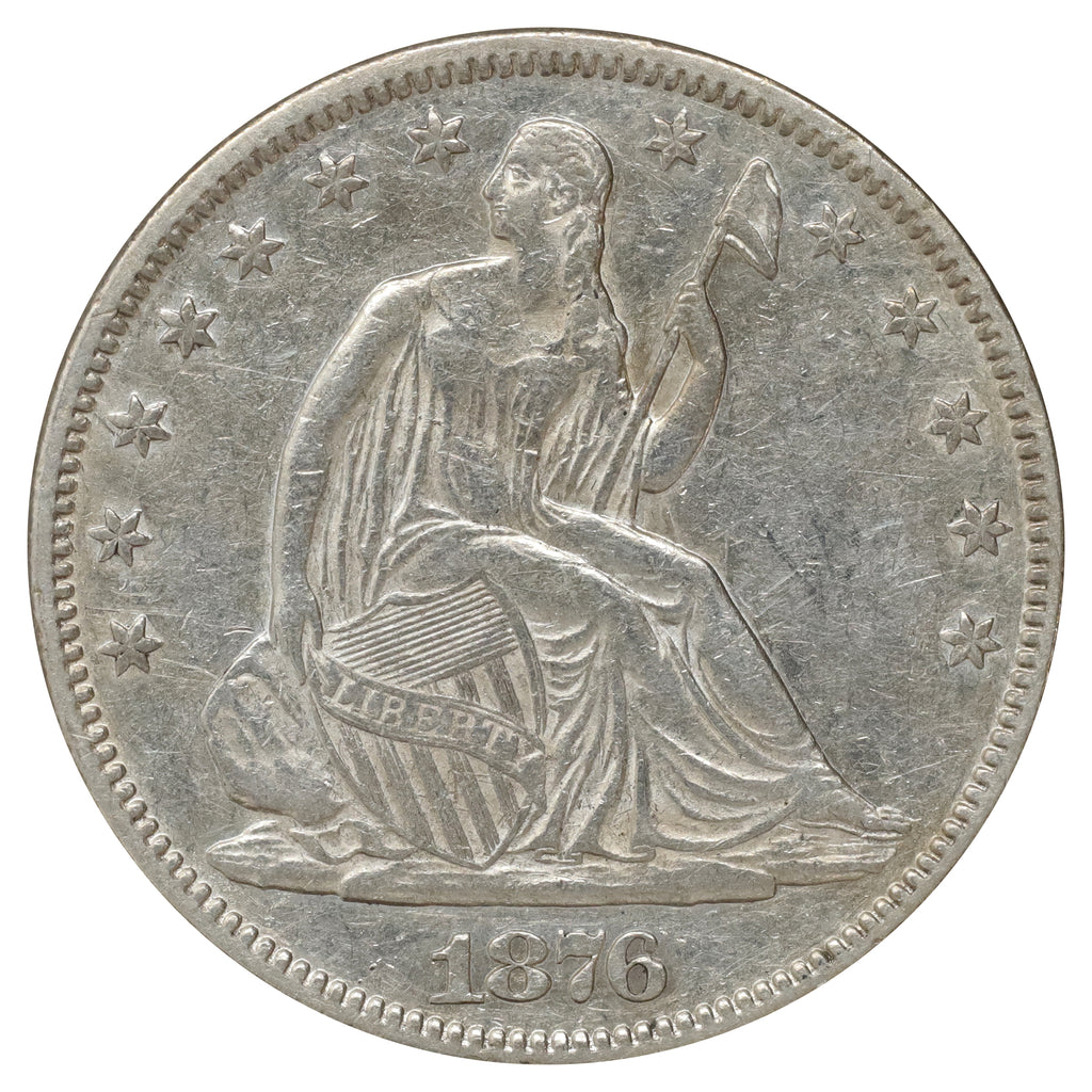 1876 USA Half Dollar Extra Fine (EF40) $
