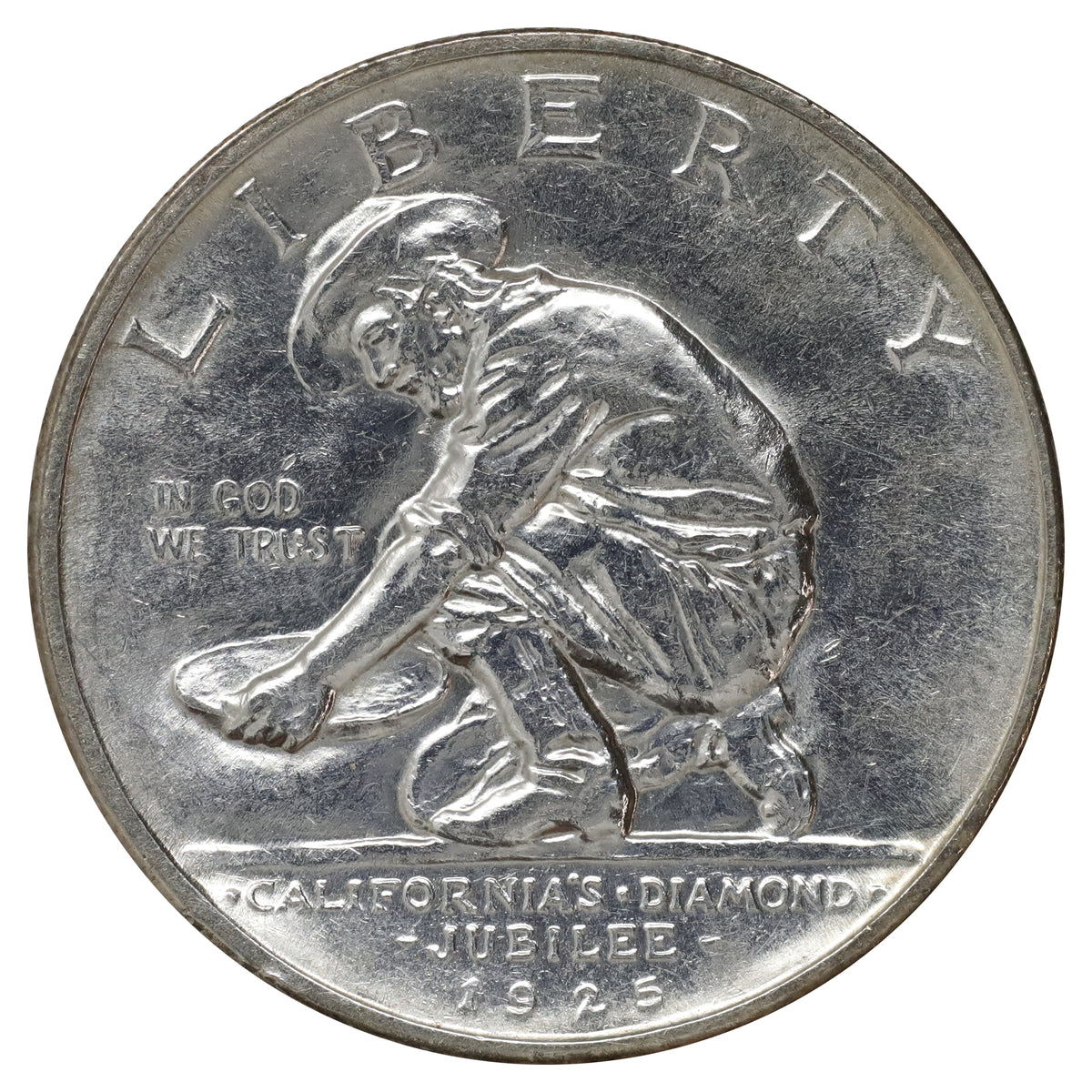 1925 S California Diamond Jubilee Half Dollar EF-AU (EF45) $