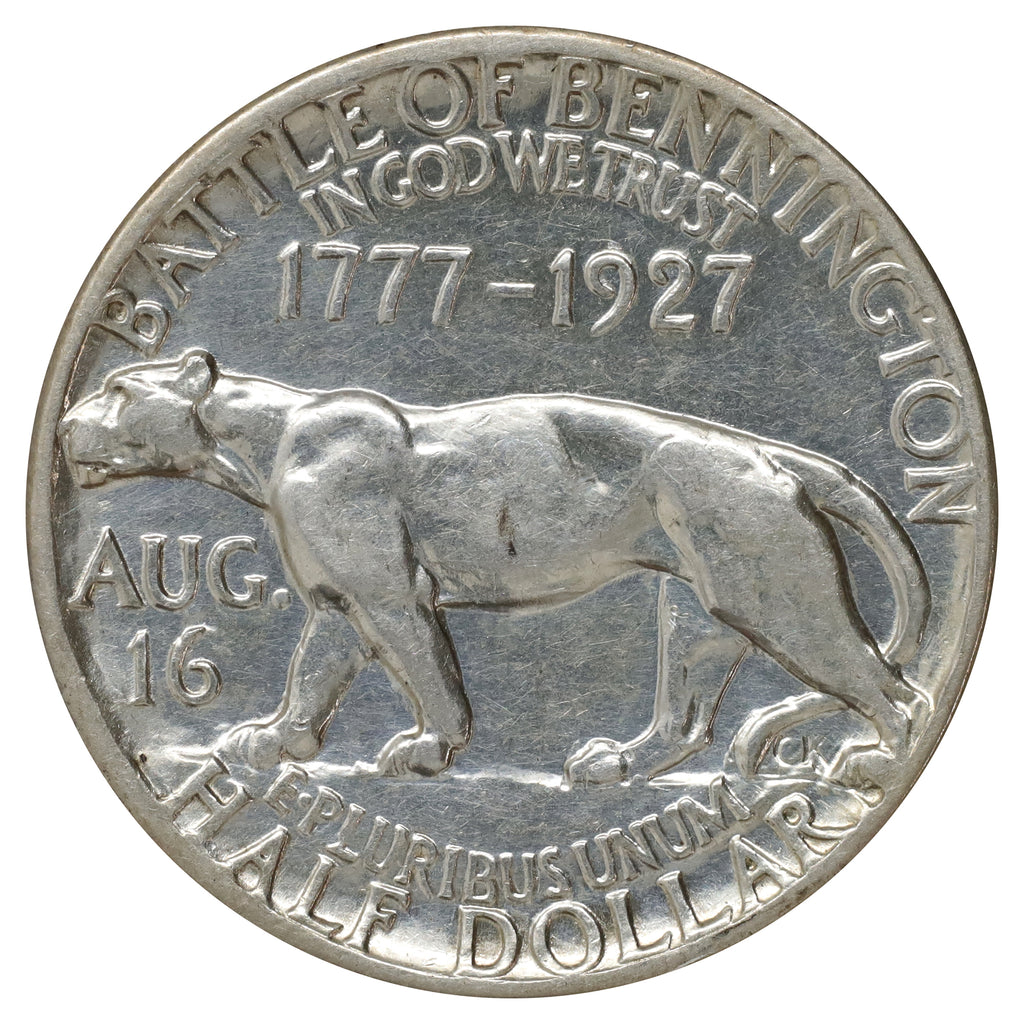 1927 Battle of Bennington USA Half Dollar EF-AU (EF45) $