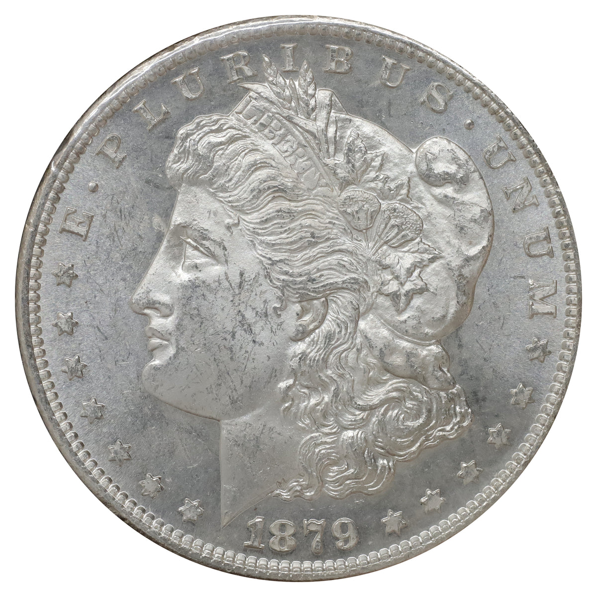1879 S 3rd Reverse USA Dollar Brilliant Uncirculated (MS63) $