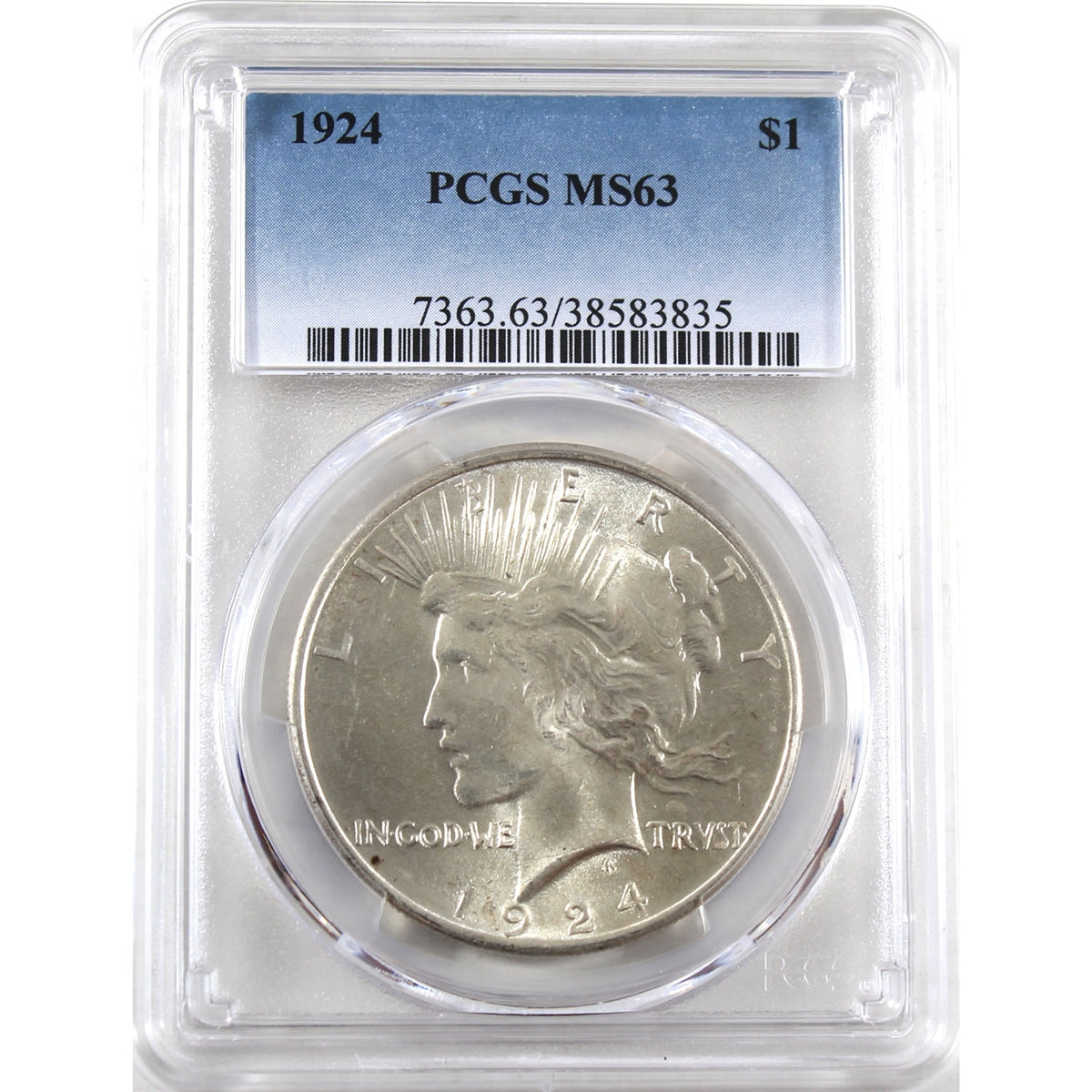 1924 USA Dollar PCGS Certified MS63