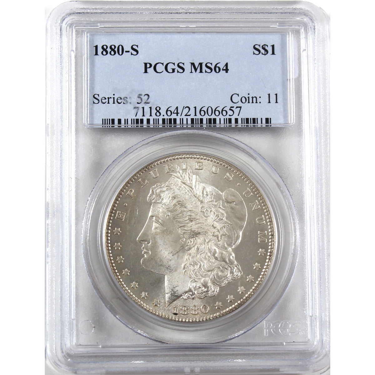 1880 S USA Dollar PCGS Certified MS64