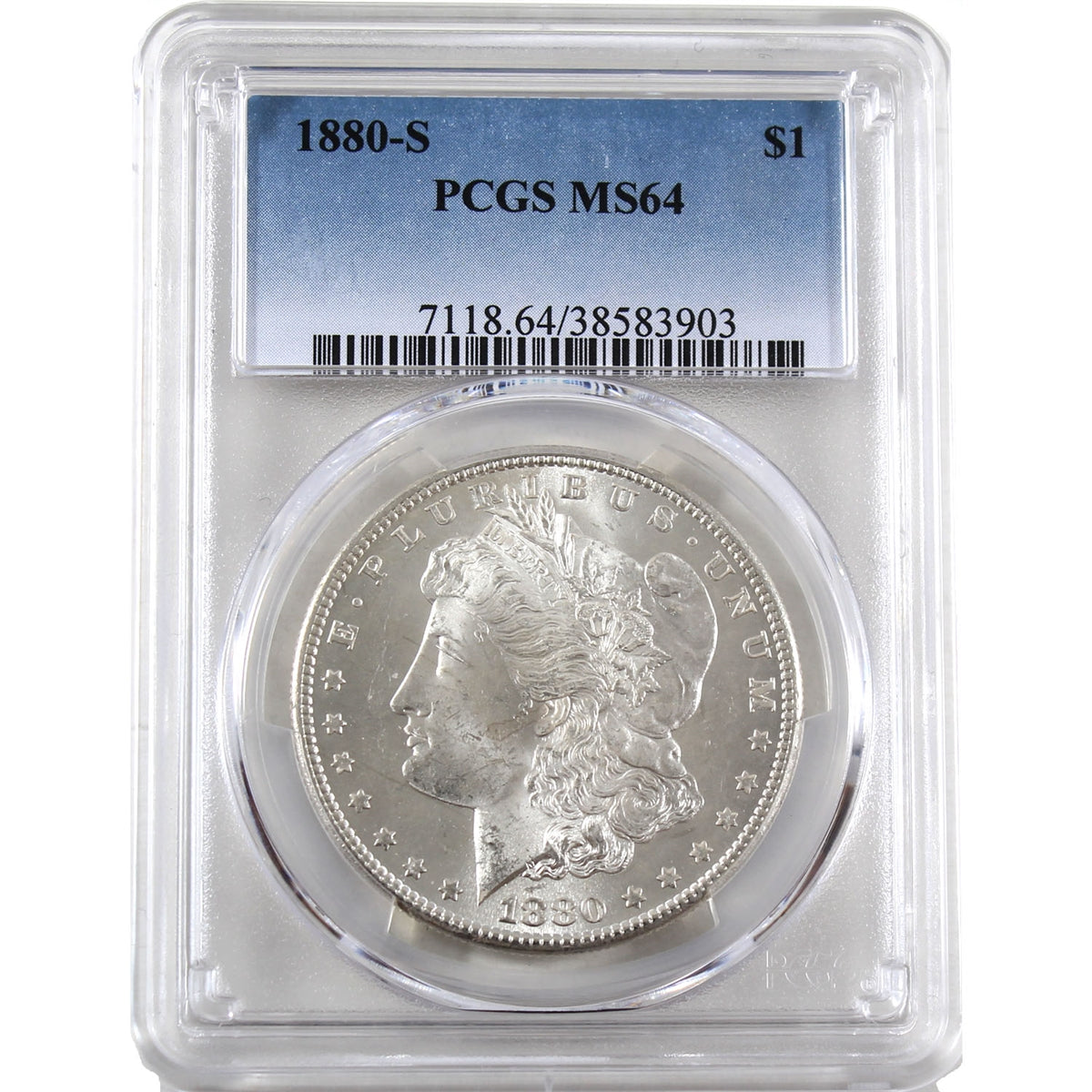 1880 S USA Dollar PCGS Certified MS64