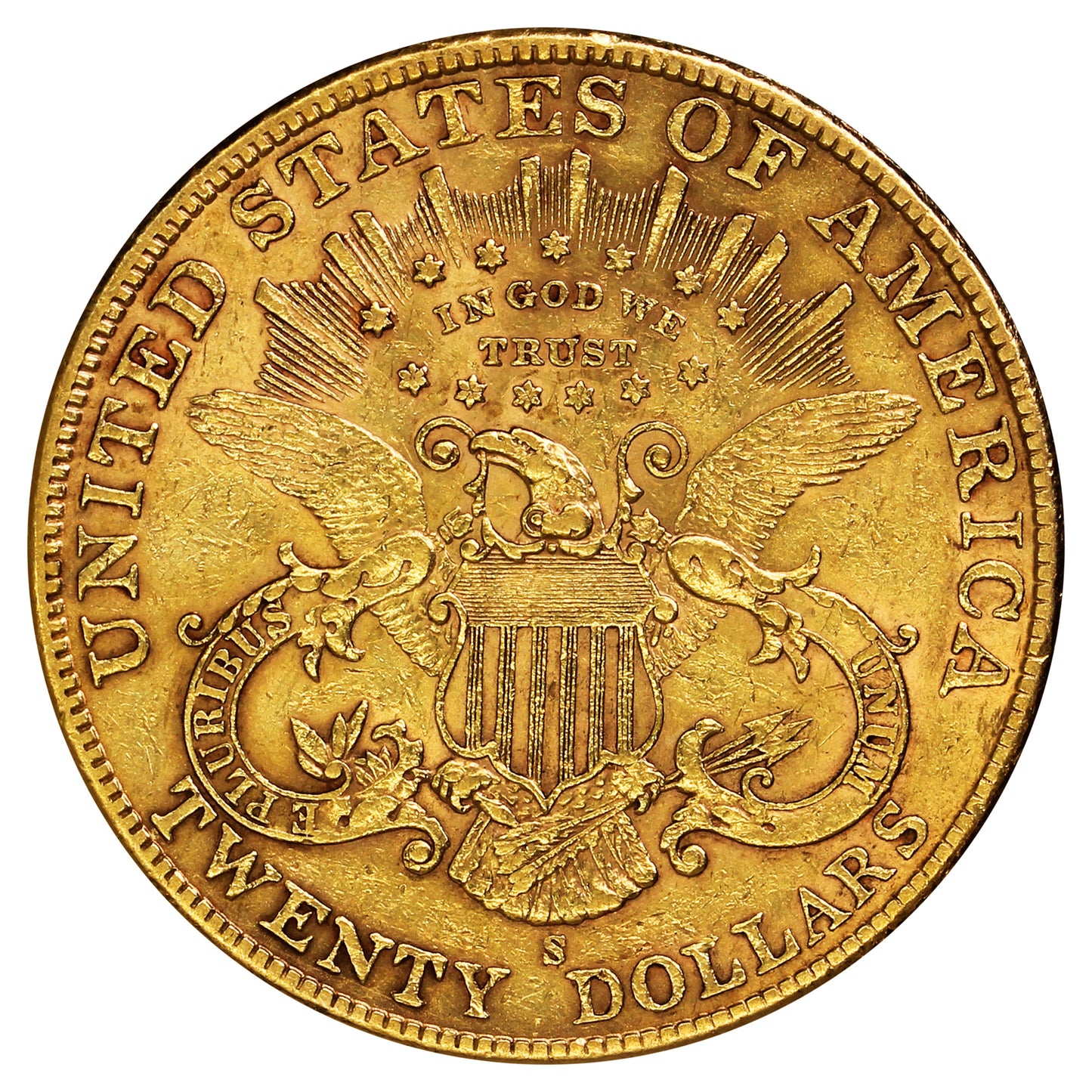 1902 S USA $20 Gold Double Eagle EF-AU (EF45)