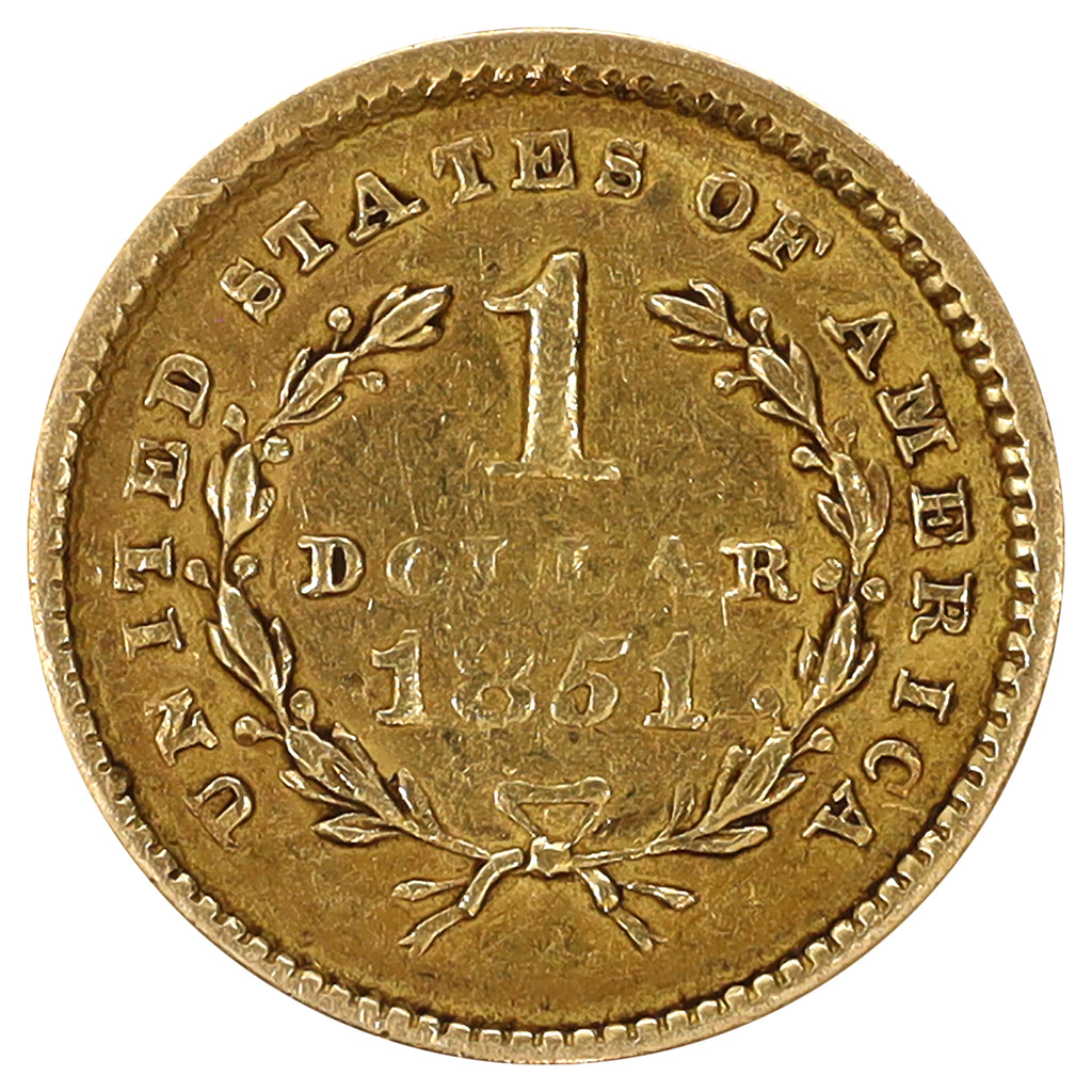 1851 USA Gold Dollar VF-EF (VF30)