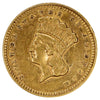 1861 USA Gold Dollar EF-AU (EF45)