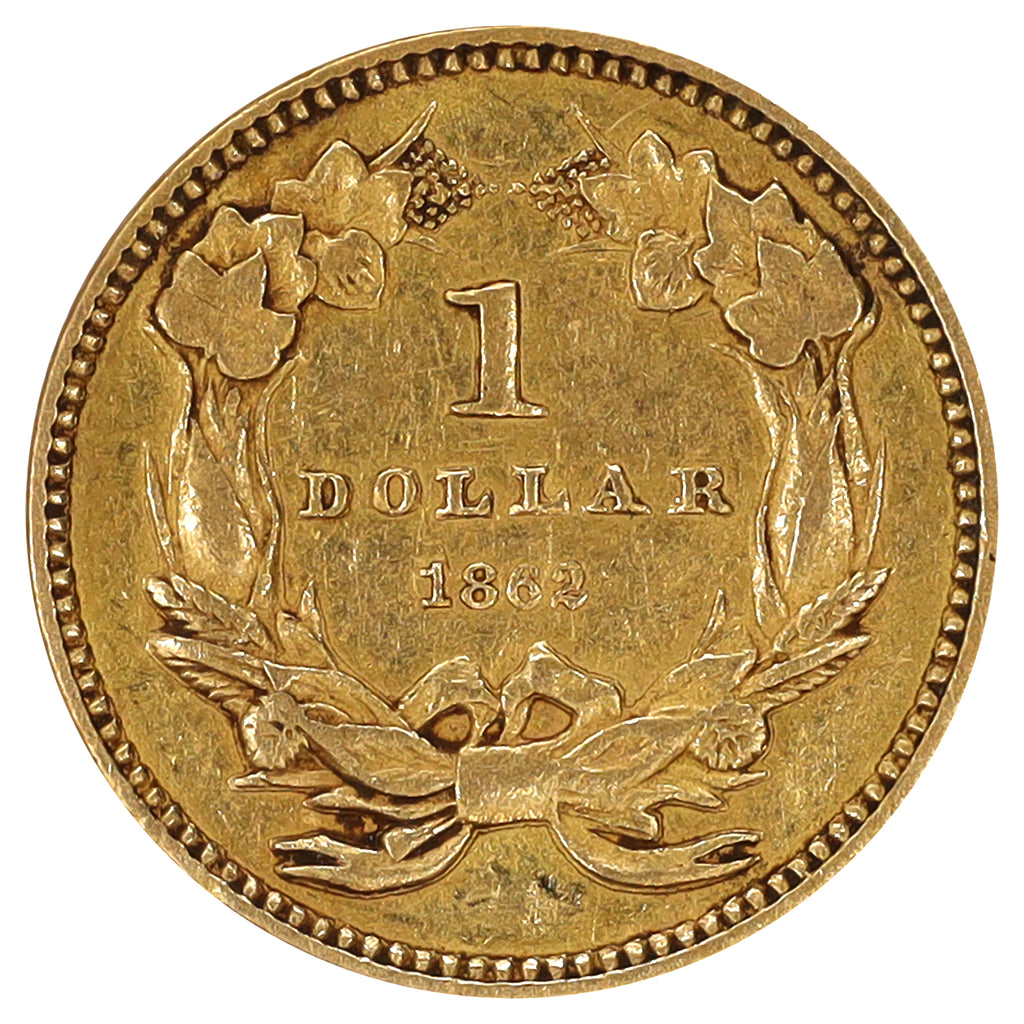 1862 USA Gold Dollar EF-AU (EF45)