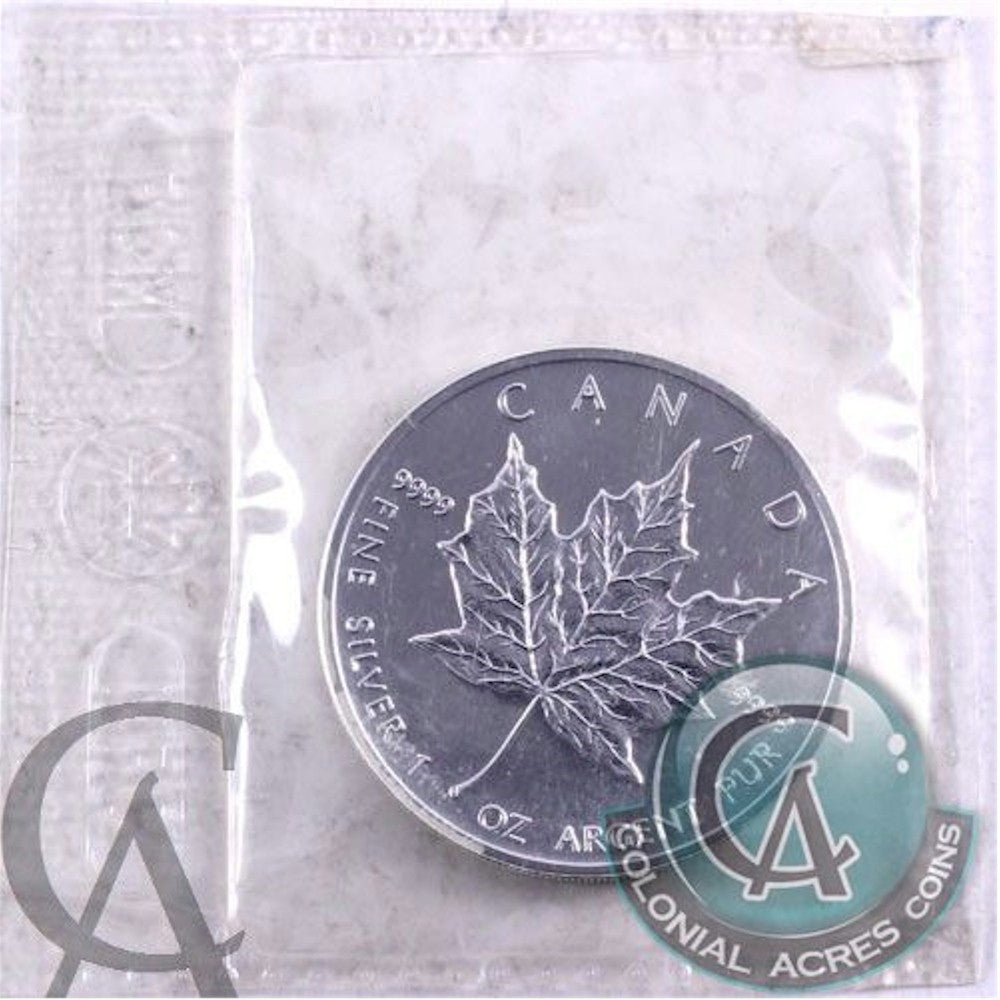 1995 Canada 1oz. Silver Maple Leaf SEALED (No Tax) May be lightly toned