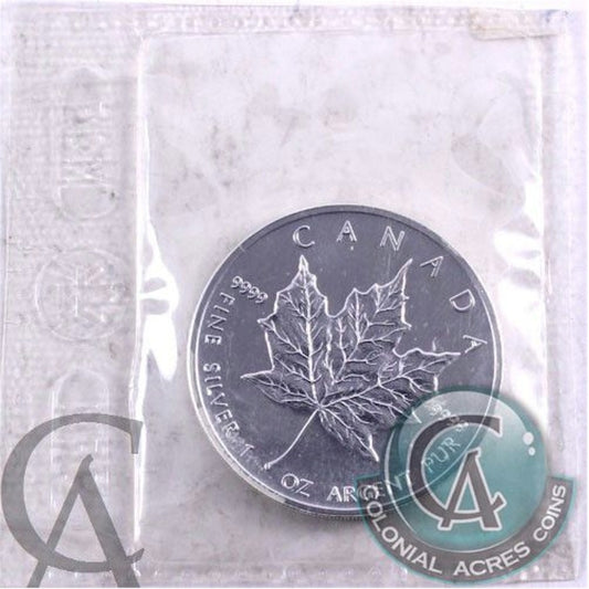 1995 Canada 1oz. Silver Maple Leaf SEALED (No Tax) May be lightly toned