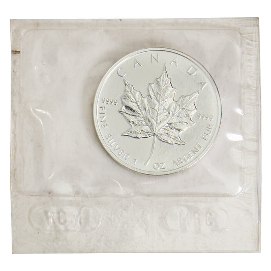 1995 Canada 1oz. Silver Maple Leaf SEALED (No Tax) May be lightly toned