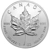 2012 Canada $5 1oz. Silver Maple Leaf (No Tax) WITH CAPSULE (lightly toned)
