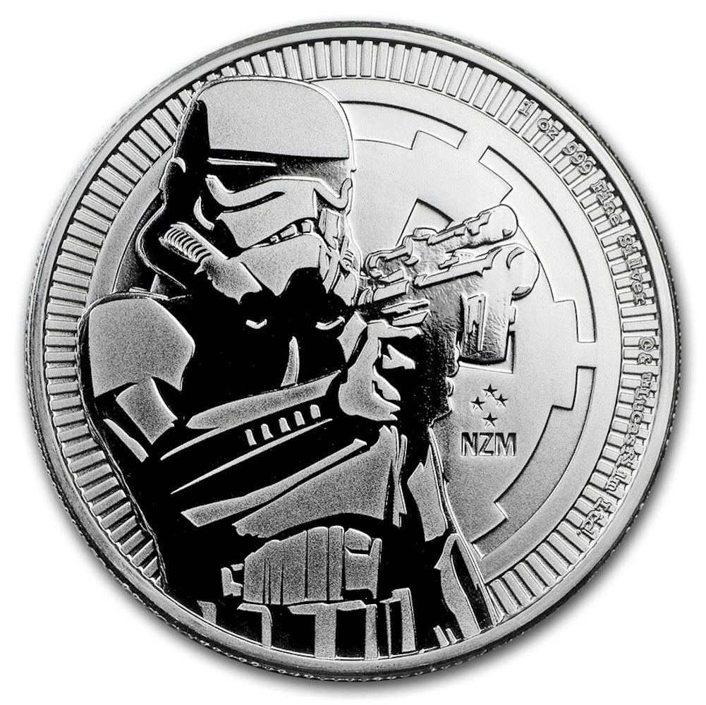 2018 Niue $2 Star Wars: Stormtrooper 1oz Silver (No Tax) Light toning/Scratches