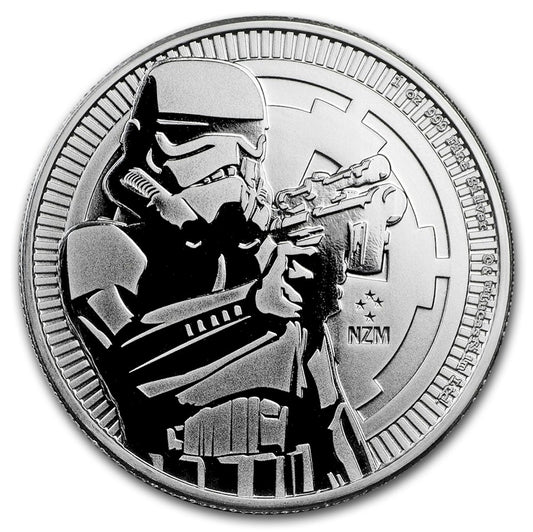 2018 Niue $2 Star Wars: Stormtrooper 1oz Silver (No Tax) Light toning/Scratches