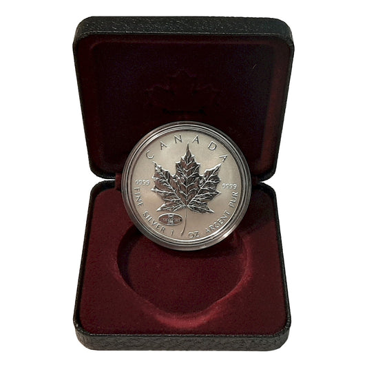 1908-1998 Anniversary Privy Mark 1oz. Silver Maple Leaf (TAX Exempt)