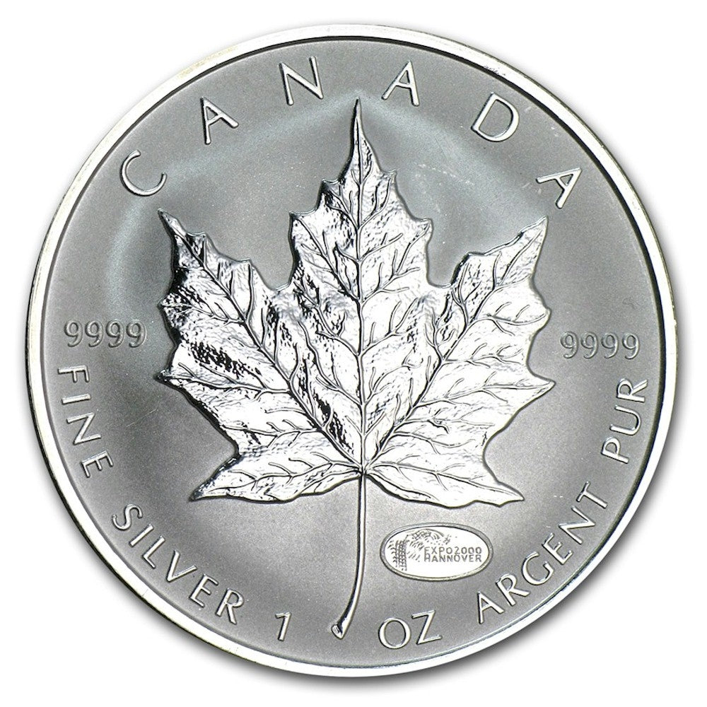 2000 Canada $5 Hannover EXPO Privy Silver Maple Leaf (Tax Exempt)