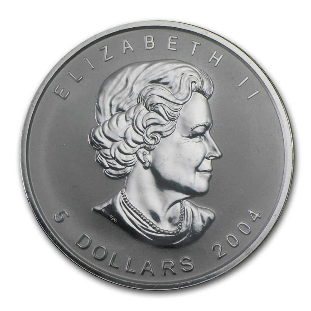 2004 Canada $5 Pisces Privy Silver Maple Leaf (No Tax) Edge Toning