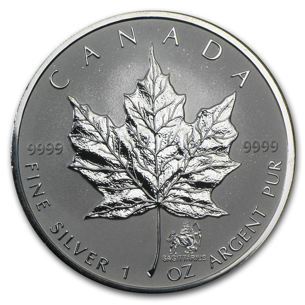 2004 Canada Sagittarius Privy Silver Maple Leaf (TAX Exempt) Edge Toning