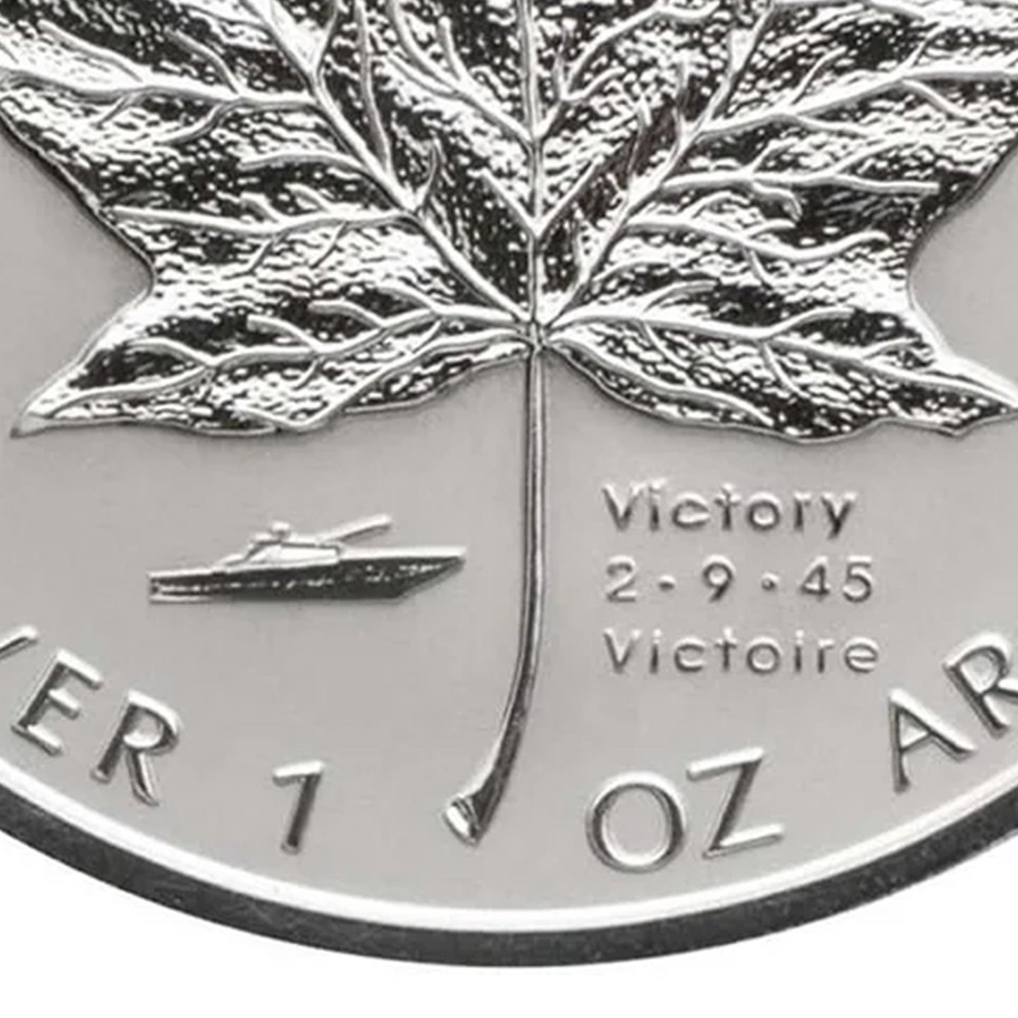 2005 Canada V-J Day (Victory) Privy 1oz SML (TAX Exempt) COIN ONLY