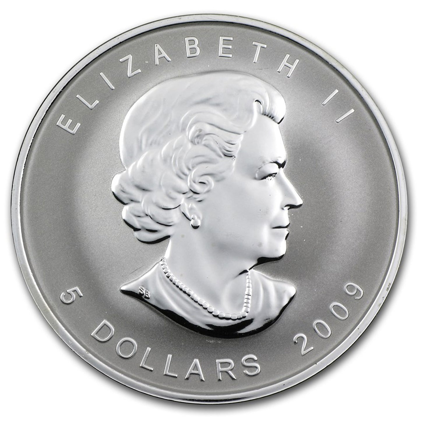2009 Canada $5 Brandenburg Gate Privy Silver Maple Leaf (No Tax) Small Toning Spots