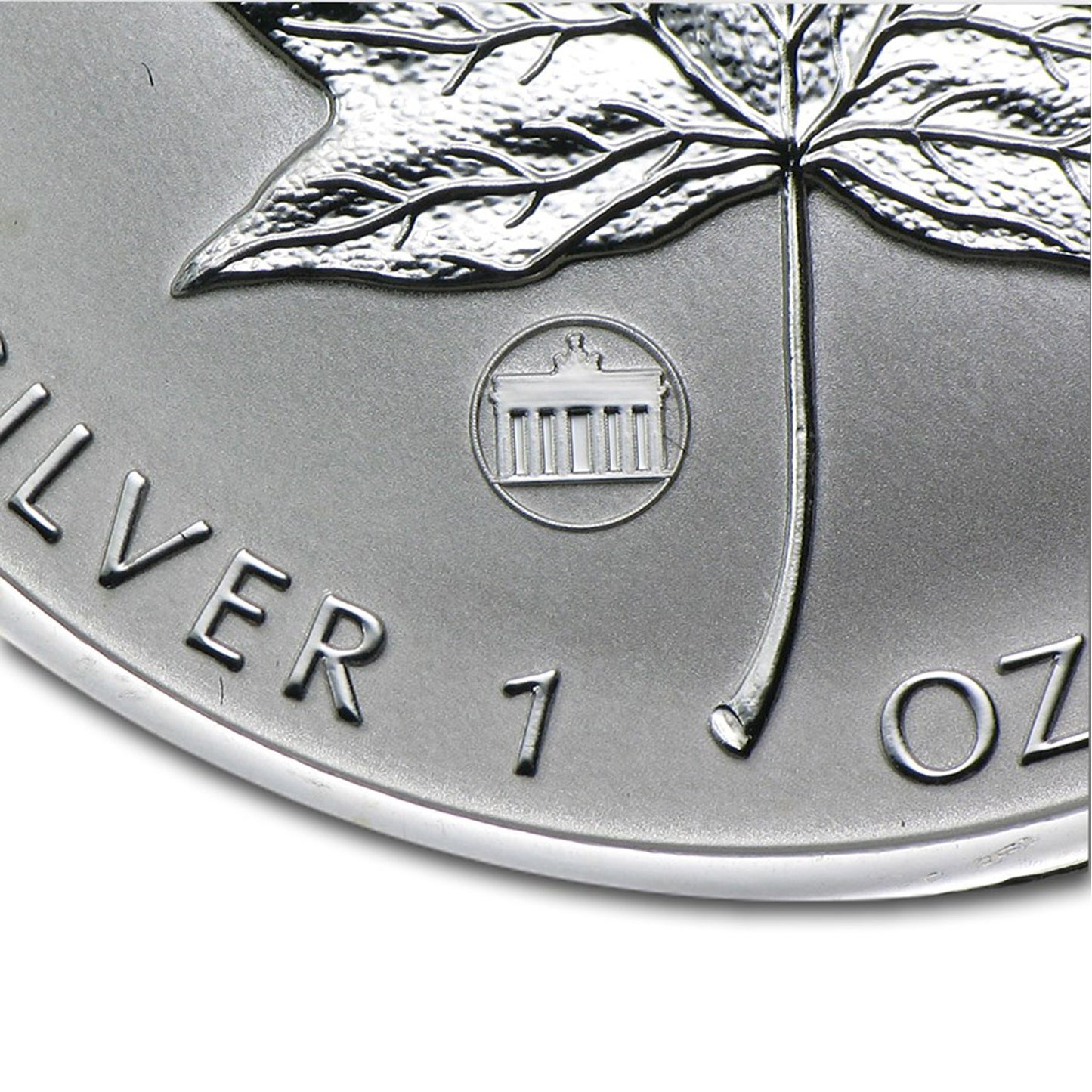 2009 Canada $5 Brandenburg Gate Privy Silver Maple Leaf (No Tax) Small Toning Spots