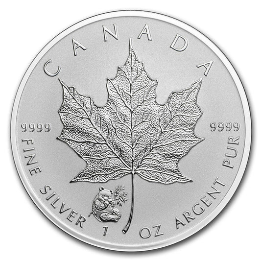 2016 Canada $5 Panda Privy 1oz .999 SEALED Silver Maple Leaf (No Tax)