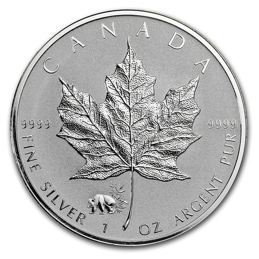 2017 Canada $5 Panda Privy 1oz Silver Maple Leaf (No Tax) Rim toning
