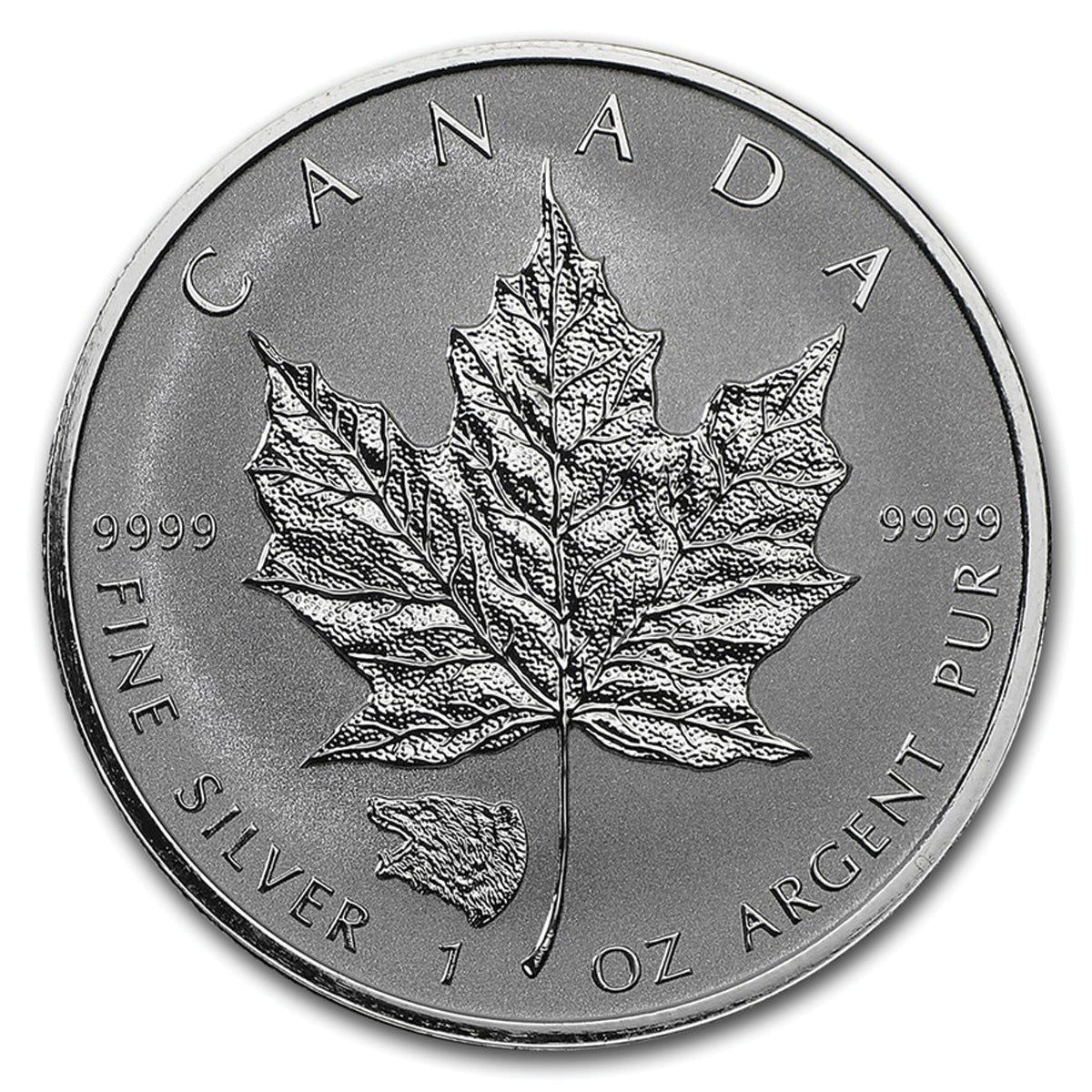 2016 Canada $5 Grizzly Privy SML 1oz .9999 Fine Silver (No Tax)