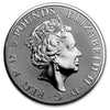 2018 GB £5 Queen's Beasts: Black Bull of Clarence 2oz. Silver (No Tax) Lightly Toned