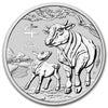 2021 Australia 50-cent Year of the Ox 1/2oz. .9999 Silver (No Tax)
