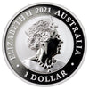 2021 Australia $1 Swan 1oz Silver Coin (No Tax) May have hairline Scr/Missing Cap.