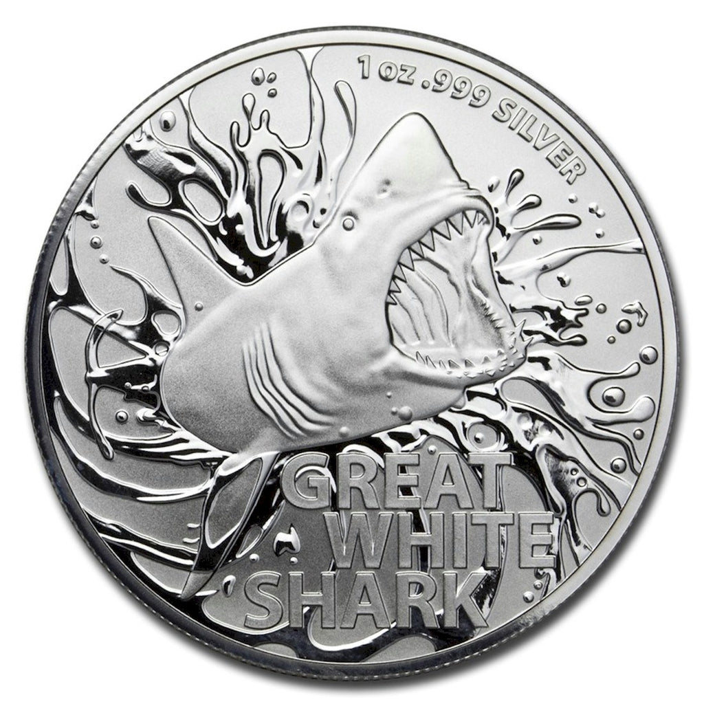 2021 Australia $1 Great White Shark 1oz .999 Silver (No Tax)
