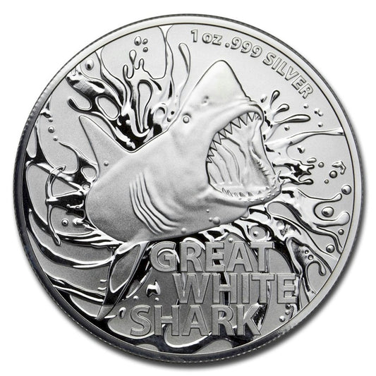 2021 Australia $1 Great White Shark 1oz .999 Silver (No Tax)