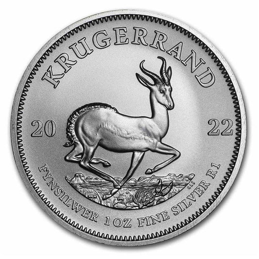 2022 South Africa 1 Rand Krugerrand 1oz. .999 Silver (No Tax)