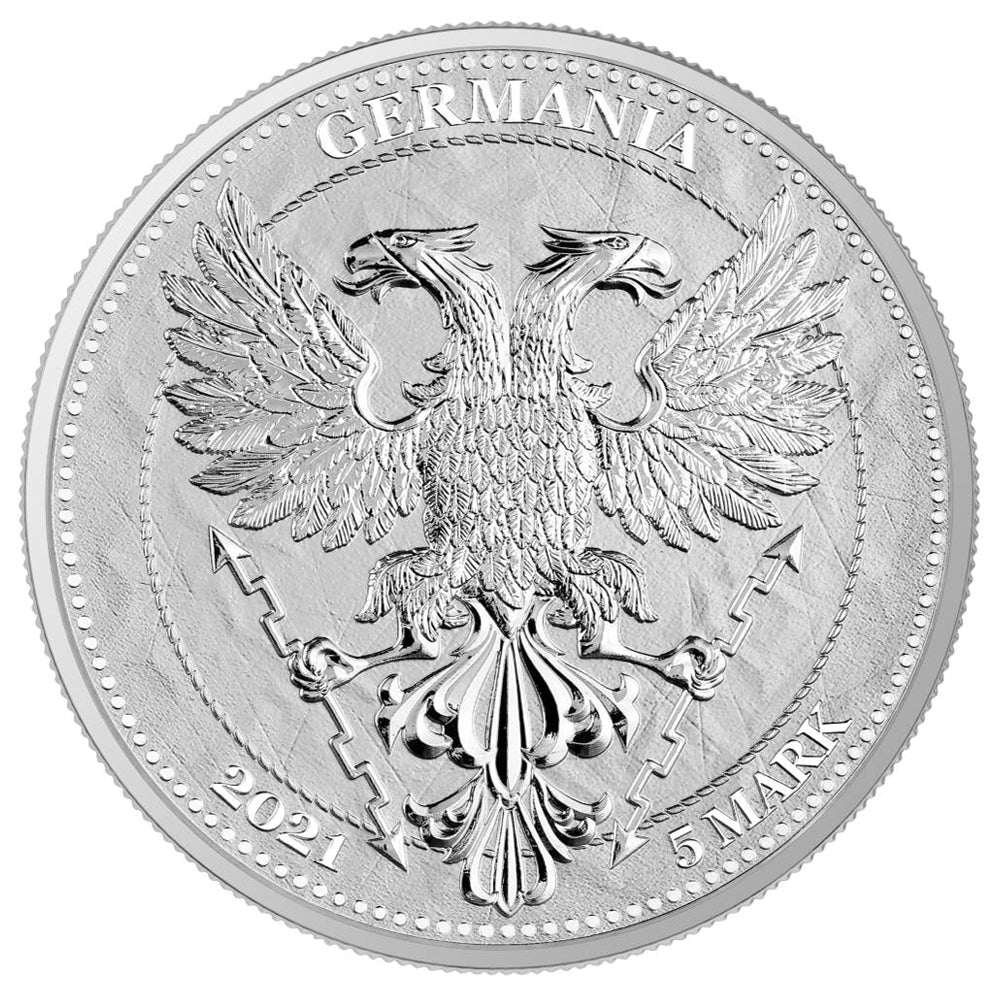 2021 Germania 5-Mark Chestnut 1oz. .999 Silver (No Tax)