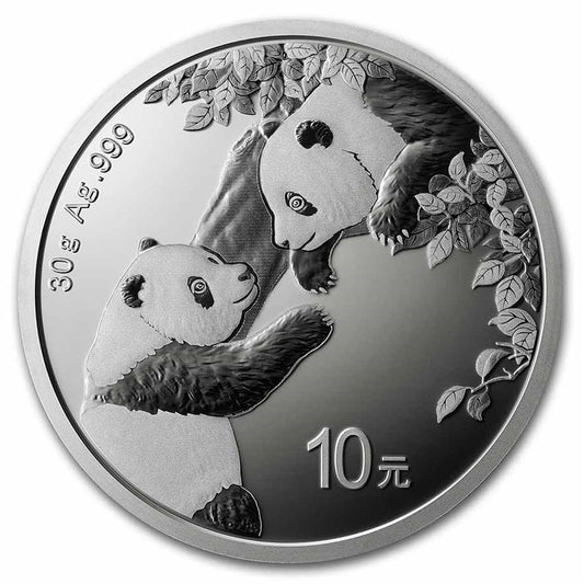 2023 10Y China Panda 30g .999 Silver (No Tax) Scratches Capsule
